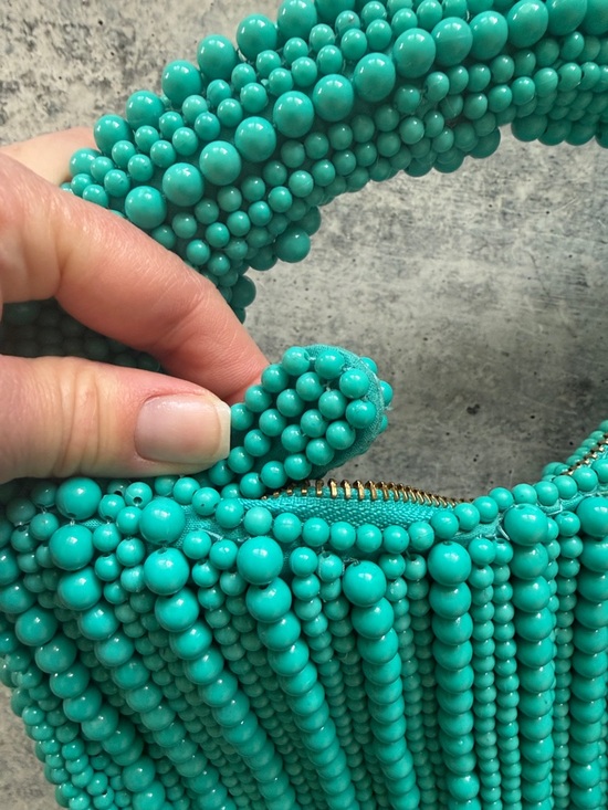 NEW Anthropologie Maeve Tate Beaded Handbag - Picture 3 of 4